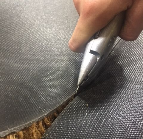 Black Coir Entrance Matting 17mm Thick Cut to Size - Image 5