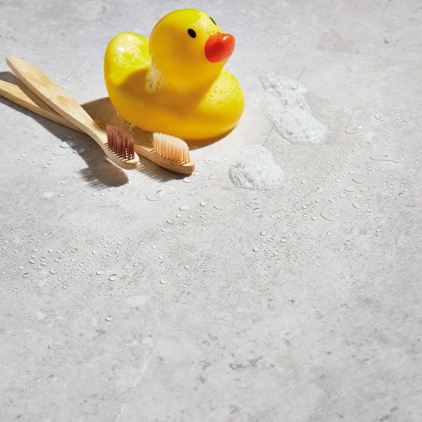 Naturelle Concrete Grey Tile SPC Rigid Core Click Vinyl Flooring - Image 7