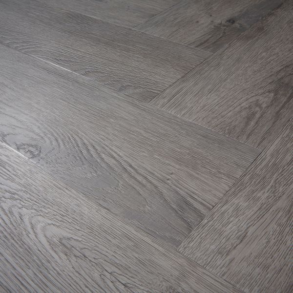Signature Select Parquet Herringbone Luxury Vinyl Flooring Weathered Wood SSP-019 - Image 3